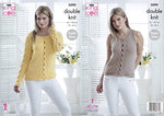 5090 King Cole Sweater & Top Knitted in Bamboo Cotton Double Knitting Pattern