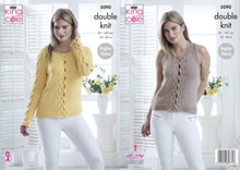 5090 King Cole Sweater & Top Knitted in Bamboo Cotton Double Knitting Pattern