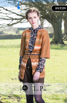 DYP259 Ladies Aran Cardigan Knitting Pattern