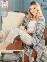 5655 King Cole Cushion, Throw, Tea Cosy & Hot Water Bottle Cover Pattern