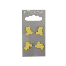 King Cole Buttons Yellow Teddy Bears