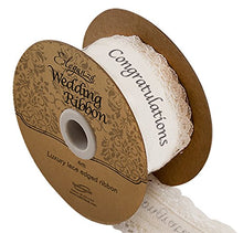 Eleganza Cotton Lace Congratulations Ribbon sold by the meter