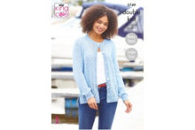 5749 king Cole Ladies Lace DK Cardigan & Jumper Knitting Pattern