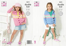 5613 King Cole Cardigans; Knitted in Paradise Beaches Double Knitting Pattern