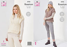 5753 King Cole Ladies Mega Super Chunky Tank & Hat Knitting Pattern