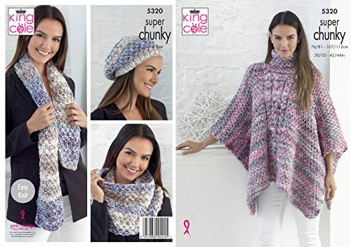 5320 King Cole Ladies Super Chunky Knitting Pattern
