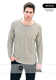 DYP136 Men’s Jumper Double Knitting Pattern