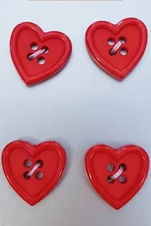 King Cole Red Heart Buttons