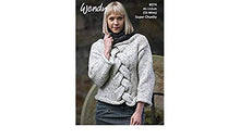 6074 Wendy Ladies Super Chunky Cable  Sweater Knitting Pattern