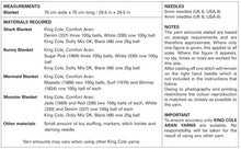 5081 King Cole Baby Hooded Blankets Knitted in Comfort Aran & Dollymix Double Knitting Pattern