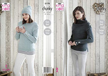 5178 King Cole Sweaters & Hat Knitted in Timeless Chunky Knitting Pattern