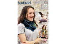 9489 Stylecraft Batik Swirk DK Scarf, Cowl and Mitts knitting Pattern
