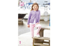 5750 King Cole Children’s Lace Cardigan DK Knitting Pattern