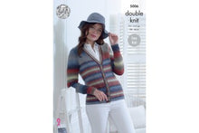 5006 King Cole Ladies Cardigans in Riot DK Knitting Pattern