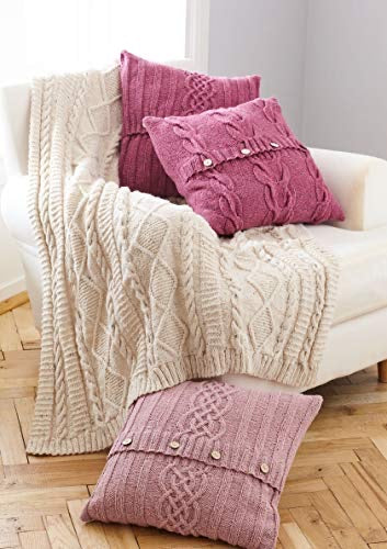 5660 King Cole Throw & Cushion Knitting Pattern