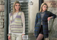 3313 King Cole Riot DK Cardigan and Top Knitting Pattern