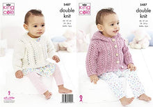 5487 King Cole Babies Jacket & Cardigan: Knitted in Cotton Top Double Knitting Pattern