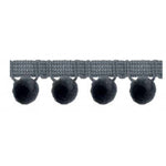 28mm Pom Pom Fringe Trim - All Colours - Per Metre