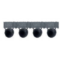 28mm Pom Pom Fringe Trim - All Colours - Per Metre