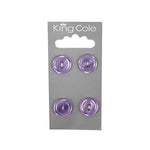 King Cole Buttons - Rimmed Round Buttons -  (Medium)