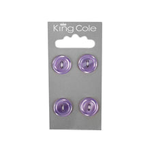 King Cole Buttons - Rimmed Round Buttons -  (Medium)