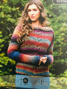 DYP206 Ladies Aran Cable Knit Jumper Pattern