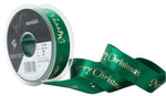 Christmas Ribbon - Berisfords 25 mm Merry Christmas Ribbon sold by the metre