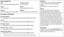 5147 King Cole Hat, Cowl, Gloves, Shoulder Cover, Socks & Helmet Knitted in Double Knitting Pattern
