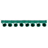 28mm Pom Pom Fringe Trim - All Colours - Per Metre