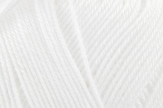 Patons 100% Cotton 4ply - White (01691) - 100g Ball