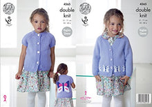 4565 king Cole Children’s Butterfly crew and v-neck double knitting/8Ply pattern