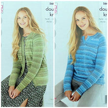 5608 King Cole Ladies Sweater & Cardigan Double Knitting Pattern