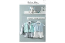 P1323 Peter Pan Baby Waistcoat DK Knitting Pattern