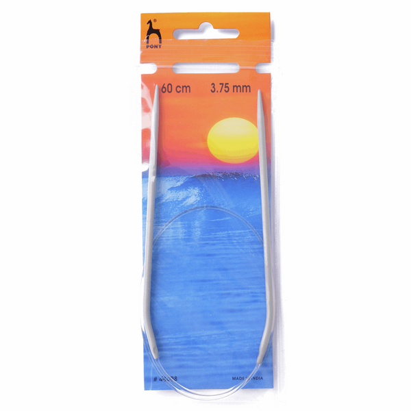 Pony Knitting Pins: Circular: Fixed: Classic: 60cm
