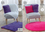 5050 King Blankets, Cushions & Rugs Knitted in Tufty Super Chunky Knitting Pattern