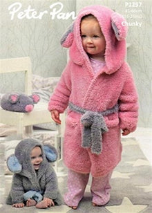 P1297 Peter Pan Children’s Chunky Dressing Gown Pattern