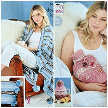 5655 King Cole Cushion, Throw, Tea Cosy & Hot Water Bottle Cover Double Knitting Pattern