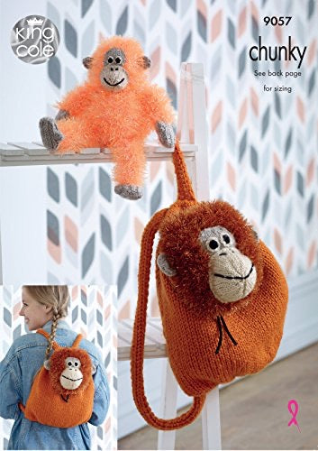9057 King Cole Orangutan Chunky Knitting Pattern