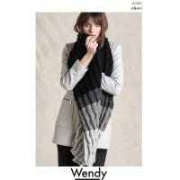 6161 Wendy Zig Zag Aran Scarf Knitting Pattern