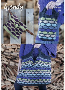 5987 Wendy Tote Bag Crochet DK Pattern