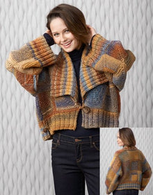 Katia Azteca Ladies Cardigan Aran Pattern