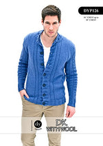 DYP126 Men’s Cardigan Double Knitting Pattern